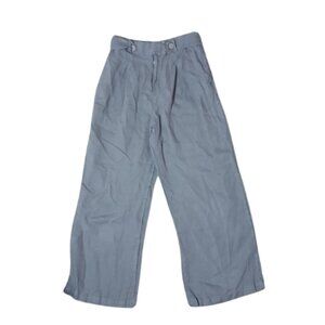 Nicole Miller Women’s 100% Linen Pocket Blue Pants Sz 4